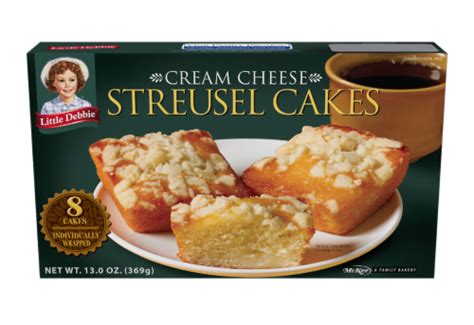 How many carbs are in cream cheese streusel cake - calories, carbs, nutrition