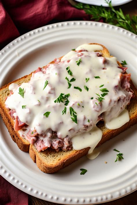 How many carbs are in creamed chipped beef on toast - calories, carbs, nutrition