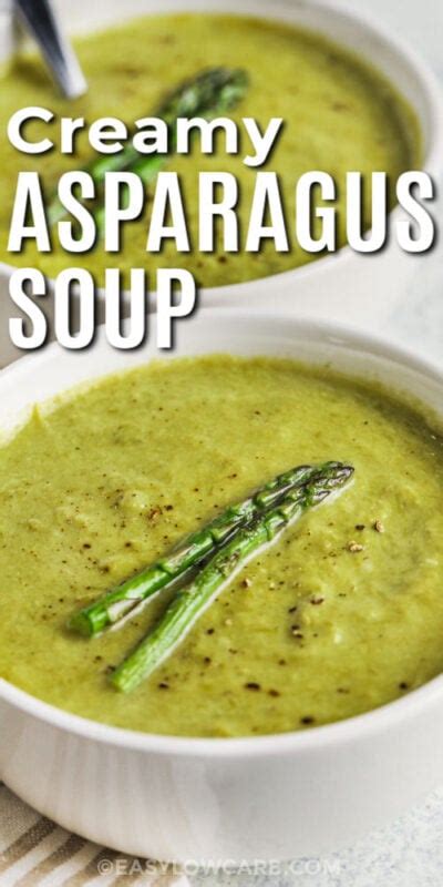 How many carbs are in creamy asparagus soup - calories, carbs, nutrition