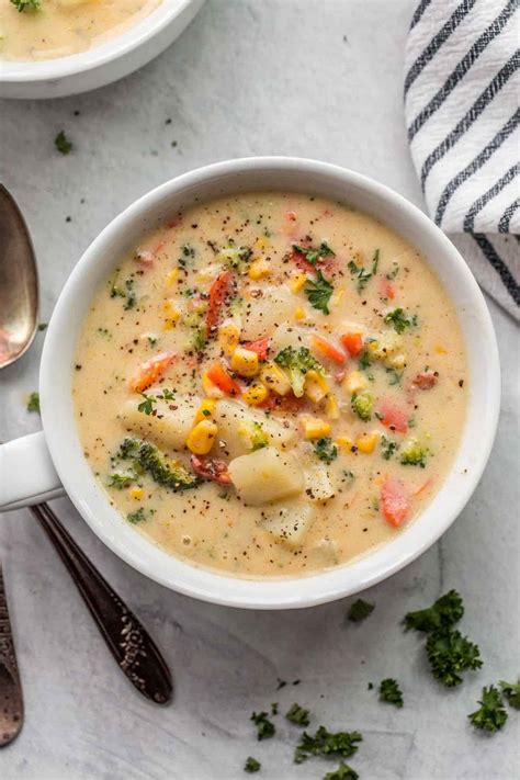 How many carbs are in creamy garden vegetable soup - calories, carbs, nutrition