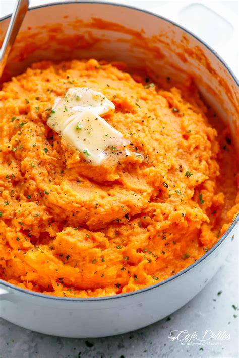 How many carbs are in creamy mashed sweet potatoes - calories, carbs, nutrition