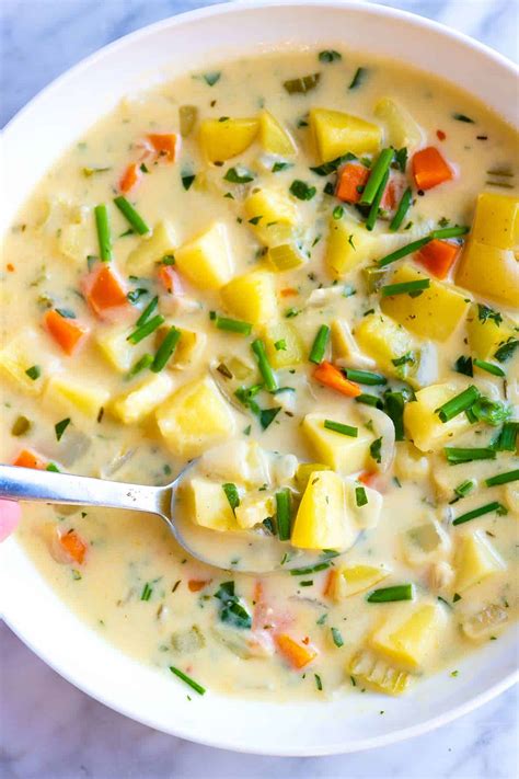 How many carbs are in creamy potato soup - calories, carbs, nutrition