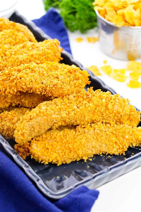 How many carbs are in crispy corn flake chicken - calories, carbs, nutrition