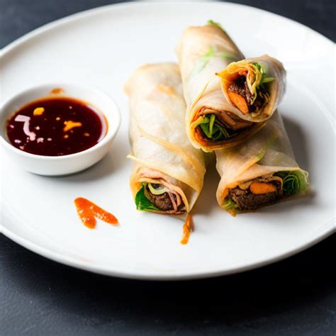 How many carbs are in crispy duck spring rolls - calories, carbs, nutrition