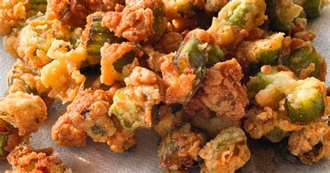 How many carbs are in crispy fried okra - calories, carbs, nutrition