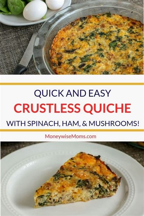 How many carbs are in crustless ham and spinach tart - calories, carbs, nutrition