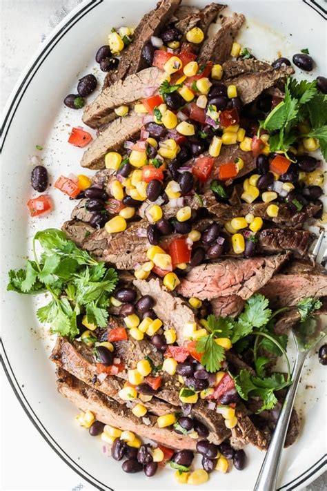 How many carbs are in cuban steak with black bean salsa - calories, carbs, nutrition