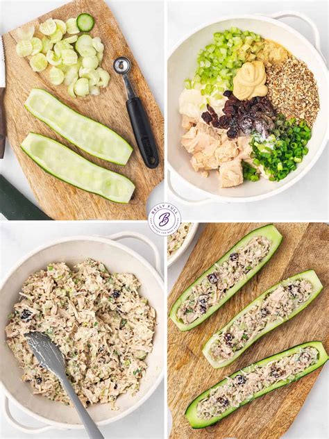 How many carbs are in curried chicken salad on cucumber - calories, carbs, nutrition