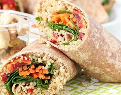 How many carbs are in curry quinoa tofu wrap - calories, carbs, nutrition