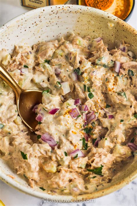 How many carbs are in curry tuna salad - calories, carbs, nutrition