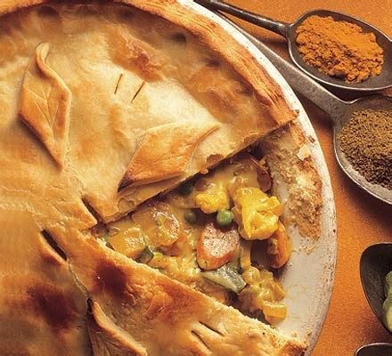 How many carbs are in curry vegetable pie - calories, carbs, nutrition