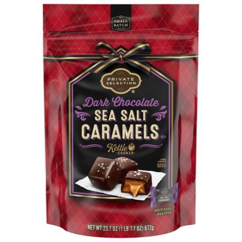 How many carbs are in dark chocolate sea salt caramels - calories, carbs, nutrition