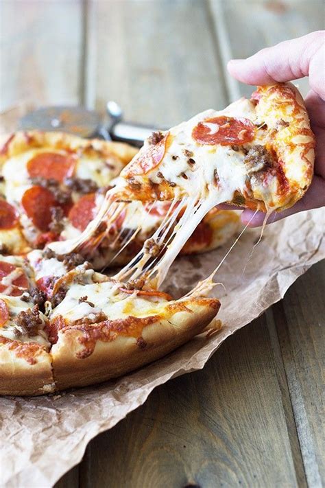 How many carbs are in deep dish three meat pizza - calories, carbs, nutrition