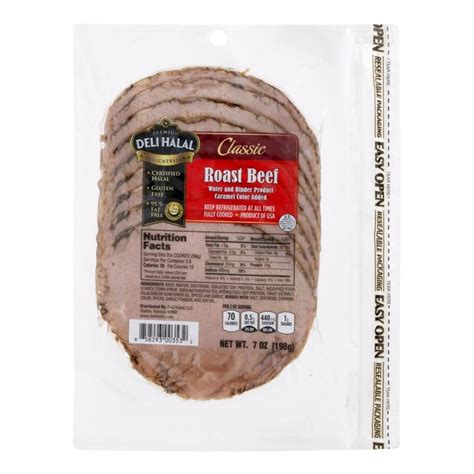 How many carbs are in deli roast beef - calories, carbs, nutrition