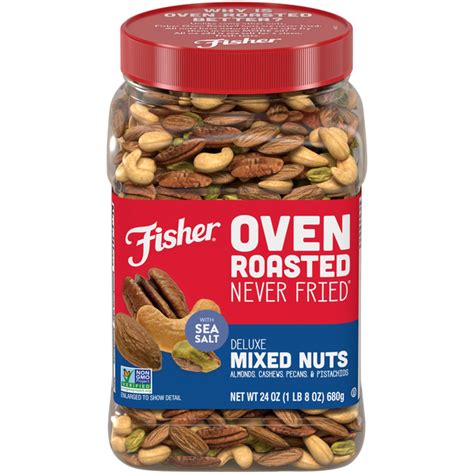 How many carbs are in deluxe roasted mixed nuts - calories, carbs, nutrition