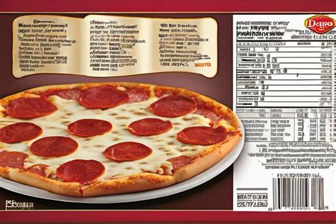 How many carbs are in digiorno pizza, pepperoni topping, thin crispy crust, frozen, baked - calories, carbs, nutrition