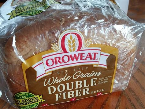 How many carbs are in double fiber bread - calories, carbs, nutrition