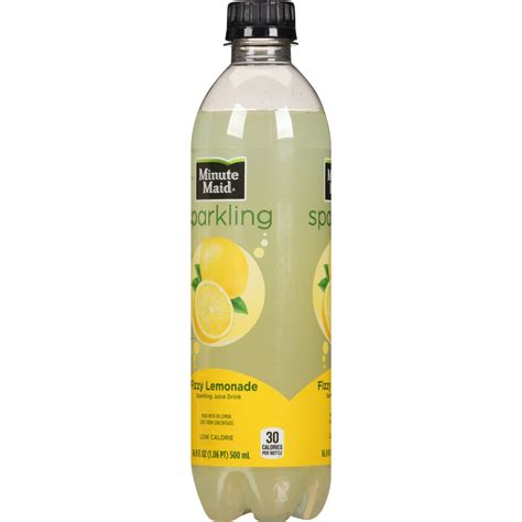 How many carbs are in drink sparkling minute maid fizzy lemon 16.9 oz - calories, carbs, nutrition