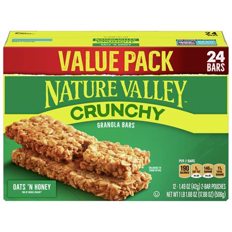 How many carbs are in duos pepsi max and nature valley granola bar - calories, carbs, nutrition