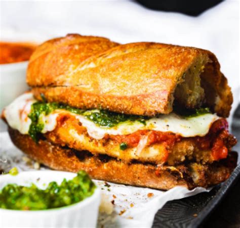 How many carbs are in eggplant parmesan sandwich - calories, carbs, nutrition