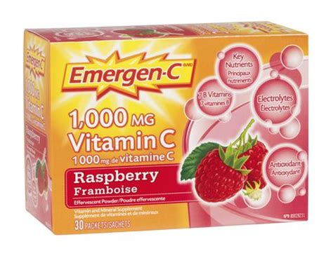 How many carbs are in emergen c 1, 000 mg vitamin c raspberry - calories, carbs, nutrition
