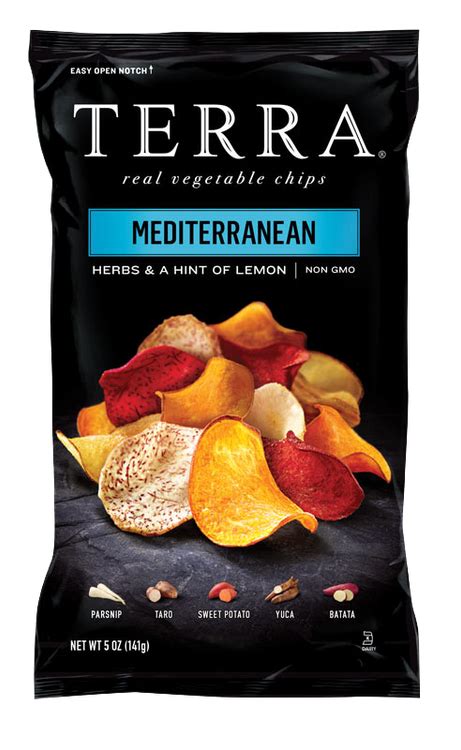 How many carbs are in exotic vegetable chips - mediterranean - calories, carbs, nutrition