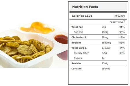 How many carbs are in fast foods, nachos, with cheese - calories, carbs, nutrition