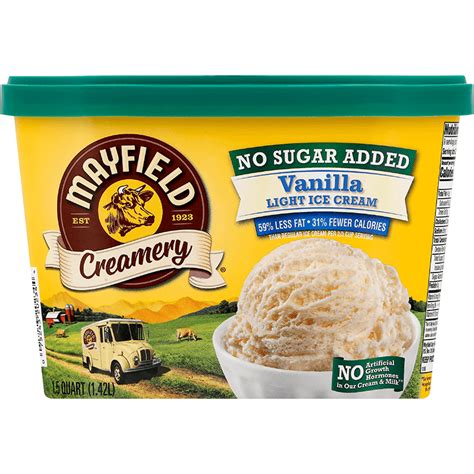 How many carbs are in fat free ice cream, no sugar added, flavors other than chocolate - calories, carbs, nutrition