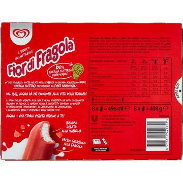 How many carbs are in fior di fragola - calories, carbs, nutrition