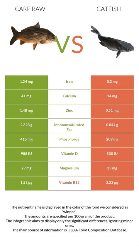 How many carbs are in fish, carp, raw - calories, carbs, nutrition