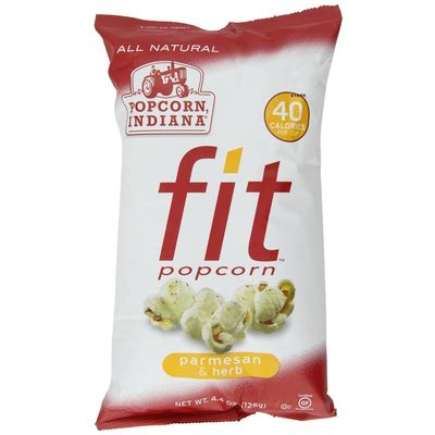 How many carbs are in fit popcorn- parmessan & herb - calories, carbs, nutrition