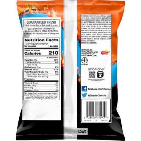 How many carbs are in flamin hot puffs - calories, carbs, nutrition