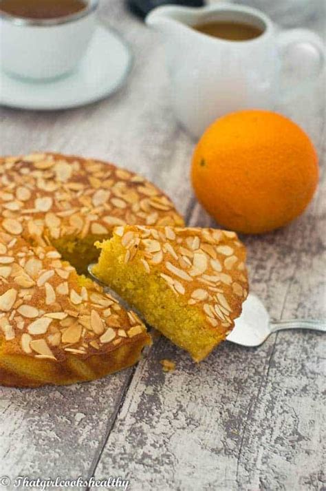 How many carbs are in flourless orange almond cake - calories, carbs, nutrition