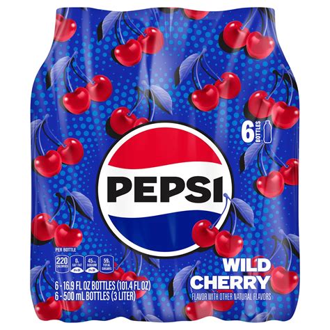 How many carbs are in fountain soda, wild cherry pepsi, 16oz - calories, carbs, nutrition