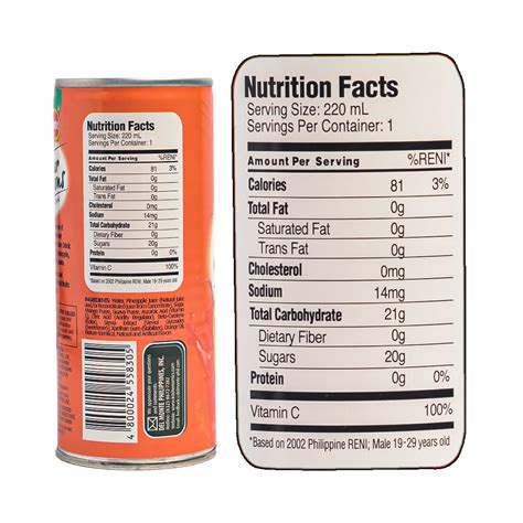How many carbs are in four seasons, juice drink - calories, carbs, nutrition