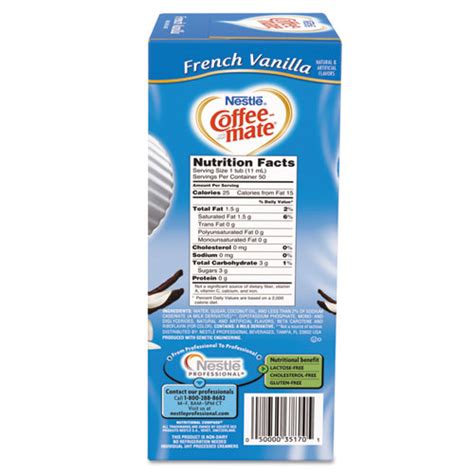 How many carbs are in french vanilla creamer - calories, carbs, nutrition