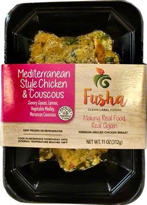 How many carbs are in frozen entrees - mediterranean style chicken with couscous & vegetables - calories, carbs, nutrition