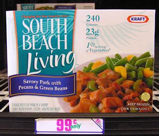 How many carbs are in frozen entrees - savory pork with pecans & green beans - calories, carbs, nutrition