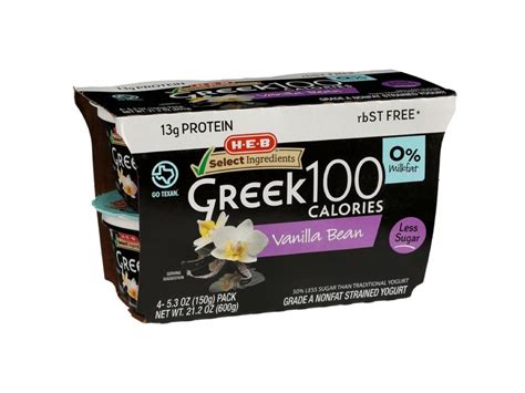 How many carbs are in frozen greek yogurt - vanilla bean - calories, carbs, nutrition