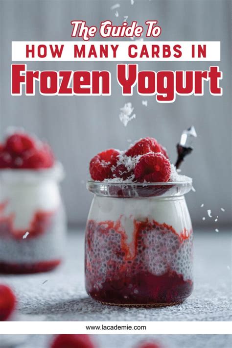 How many carbs are in frozen yogurt - calories, carbs, nutrition