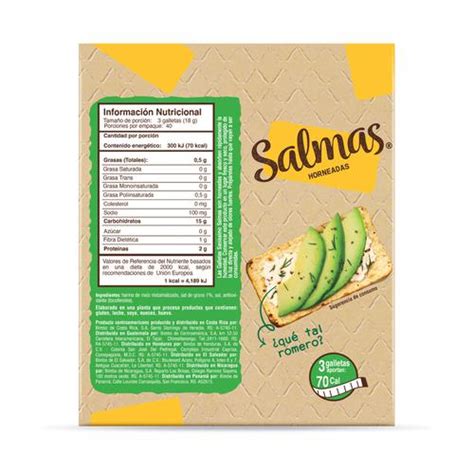 How many carbs are in galletas salmas - calories, carbs, nutrition