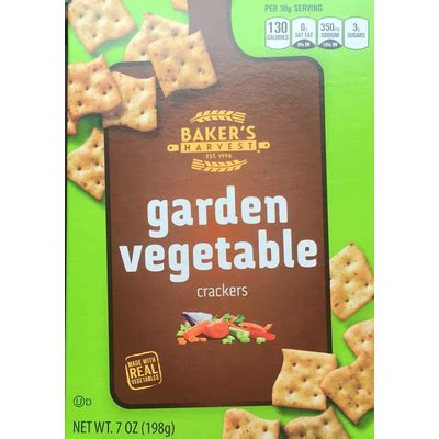 How many carbs are in garden vegetable crackers - calories, carbs, nutrition