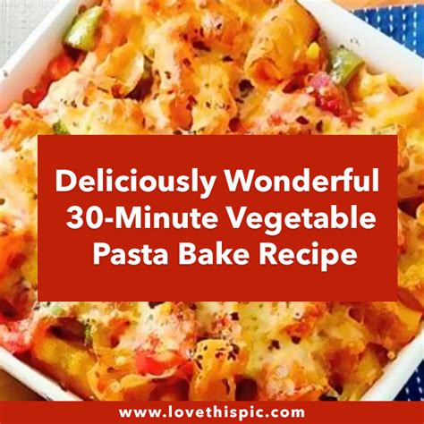 How many carbs are in garden vegetable pasta bake - calories, carbs, nutrition