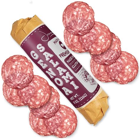 How many carbs are in genoa salami sliced (48144.27) - calories, carbs, nutrition