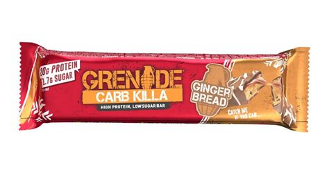 How many carbs are in gingerbread nutrition bar - calories, carbs, nutrition