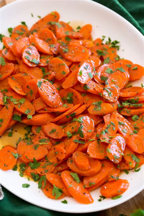 How many carbs are in glazed fresh carrots with parsley - calories, carbs, nutrition