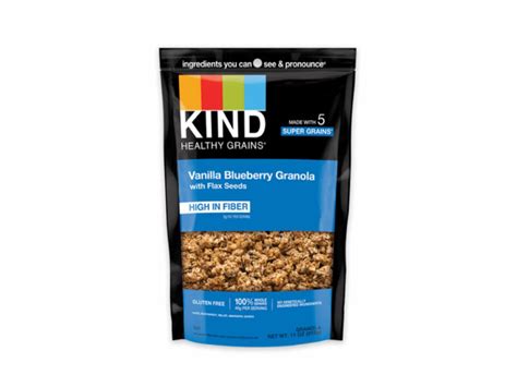 How many carbs are in granola vanilla blueberry - calories, carbs, nutrition