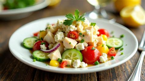How many carbs are in greek feta crab salad - calories, carbs, nutrition