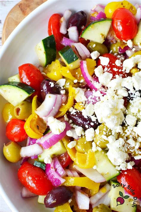 How many carbs are in greek side salad - mediterranean - calories, carbs, nutrition