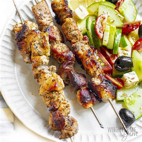 How many carbs are in greek taverna - grilled pork souvlaki - calories, carbs, nutrition